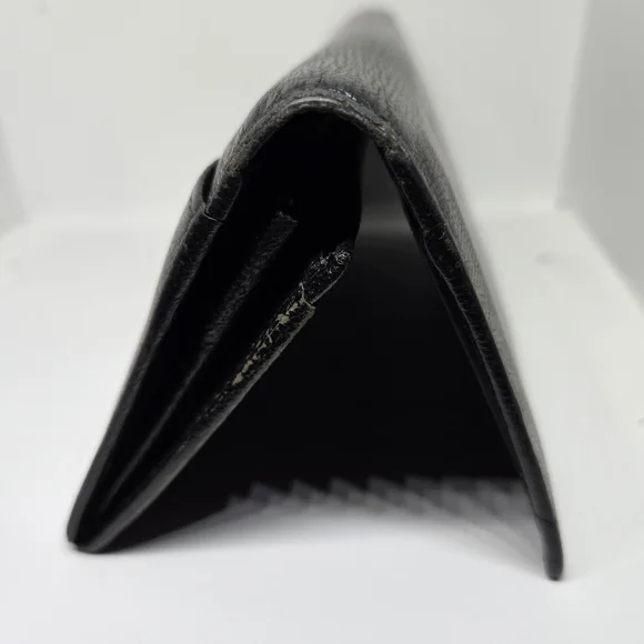 Gucci G Leather long Bifold wallet Black - Picture 8 of 9